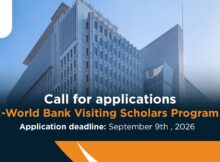 AERC-World Bank Visiting Scholars Program 2026