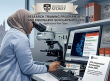 Research Training Program (RTP) and Equivalent Scholarships 2026 at University of Sydney