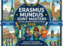 Erasmus Mundus Joint Masters Scholarship Programme 2026