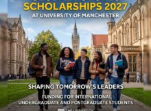 Global Futures Scholarships 2027 at University of Manchester