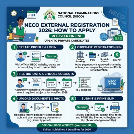 NECO External Registration 2026: How to Apply NECO External Registration 2026: How to Apply