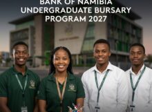 Bank of Namibia Undergraduate Bursary 2027